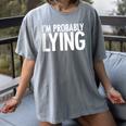 Sarcasm Humor Sassy Quote For Introvert People Women's Comfort Colors T-Shirt Gray Sarcasm Humor Sassy Quote For Introvert People Women's Comfort Colors T-Shirt Gray