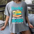 Sarcastic Books Anti Social Introvert Book Conversation Women's Comfort Colors T-Shirt Gray