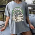 Sarcastic Saying Oh Look Nobody Cares Humor Introverts Women's Comfort Colors T-Shirt Gray Sarcastic Saying Oh Look Nobody Cares Humor Introverts Women's Comfort Colors T-Shirt Gray