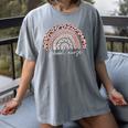 School Nurse Appreciation Rainbow Graduation Medical Nursing Women's Comfort Colors T-Shirt Gray