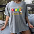 Second 2nd Grade 2018 Nailed It Graduation Shirt Women's Comfort Colors T-Shirt Gray