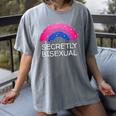 Secretly Bisexual Bi Introvert Bi Pride Antisocial LGBTQ Women's Comfort Colors T-Shirt Gray Secretly Bisexual Bi Introvert Bi Pride Antisocial LGBTQ Women's Comfort Colors T-Shirt Gray