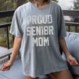 SEN18R Mom Shirt Senior Grad 2018 Graduation Party T-Shirt Women's Comfort Colors T-Shirt Gray