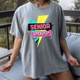 Senior 2022 Graduation Class Of 2022 Retro 90's Graduation Women's Comfort Colors T-Shirt Gray
