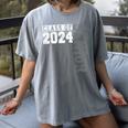 Senior 2024 Class Of 2024 Seniors Graduation 2024 Senior 24 Women's Comfort Colors T-Shirt Gray