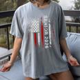 Senior 2026 American Flag Shirt USA Graduation Class Of 2026 Women's Comfort Colors T-Shirt Gray