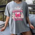 Senior 2026 Class Of 26 Coquette Pink Bow Graduation Sister Women's Comfort Colors T-Shirt Gray