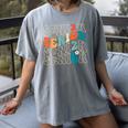 Senior 2026 Class Of 2026 Retro Groovy Graduation Grad Women Women's Comfort Colors T-Shirt Gray