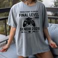 Senior 2026 Final Level Gamer Graduation 2026 Women's Comfort Colors T-Shirt Gray