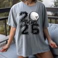 Senior 2026 Golf Player Heart Graduation Girls Teens Women's Comfort Colors T-Shirt Gray