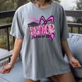 Senior 2027 Class Of 2027 Coquette Girl Pink Graduation 2027 Women's Comfort Colors T-Shirt Gray