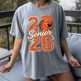 Senior Basketball Class Of 2026 Crew Basketball Graduation Women's Comfort Colors T-Shirt Gray