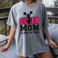 Senior Cheerleader Mom Cheer Class Of 2025 Graduation Women Women's Comfort Colors T-Shirt Gray