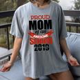 Senior Class Of 2019 Tshirt Graduation Awesome Mom Women's Comfort Colors T-Shirt Gray