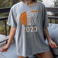 Senior Class Of 2023 Graduation Basketball Team Graduate Women's Comfort Colors T-Shirt Gray