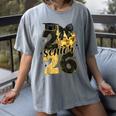 Senior Class Of 2026 Senior Girl Graduation Cap Coquette Bow Women's Comfort Colors T-Shirt Gray