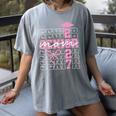 Senior Mom 2027 Class Of 2027 Coquette Bow Graduation 2027 Women's Comfort Colors T-Shirt Gray