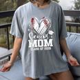 Senior Mom Class Of 2026 Baseball Graduation Heart Women's Comfort Colors T-Shirt Gray
