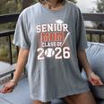 Senior Mom Class Of 2026 Graduate Baseball 2026 Graduation Women's Comfort Colors T-Shirt Gray