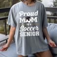 Senior Mom Class Of 2026 Soccer Mom Graduation Women's Comfort Colors T-Shirt Gray