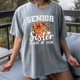 Senior Sister Class Of 2026 Coquette Basketball Graduation Women's Comfort Colors T-Shirt Gray