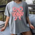 Senior Twenty Twenty-Six Coquette Graduation Class Of 2026 Women's Comfort Colors T-Shirt Gray