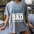 Senior Volleyball Dad Class Of 2025 Graduation Graduate Women's Comfort Colors T-Shirt Gray
