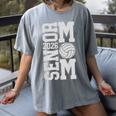 Senior Volleyball Mom 2026 Class Graduation Volleyball Premium Tri-Blend Women's Comfort Colors T-Shirt Gray