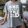 She Wants The EdD Graduation Doctorate EdD Graduate Women's Comfort Colors T-Shirt Gray