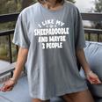 Sheepadoodle Fur Parent Sheeppoo Lover Dog Owner Introvert Women's Comfort Colors T-Shirt Gray Sheepadoodle Fur Parent Sheeppoo Lover Dog Owner Introvert Women's Comfort Colors T-Shirt Gray