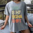 This Is My Sigma Shirt Male Lone Wolf Minimalist Introvert Women's Comfort Colors T-Shirt Gray