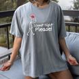 Silent Night Please Christmas Introvert Women's Comfort Colors T-Shirt Gray