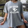 My Sister Mastered It Masters Degree Graduation MBA Women's Comfort Colors T-Shirt Gray