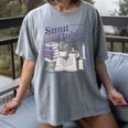 Smut Goblin Reading Club Book Lover Dark Academia Women's Comfort Colors T-Shirt Gray
