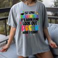 So Long Preschool Pre-K Here I Come Graduation Women's Comfort Colors T-Shirt Gray