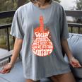 Social Introverts Hang Out With Guitars Musician Guitarist Women's Comfort Colors T-Shirt Gray