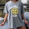 Socially Awkward Introvert Social Anxious Awkwardly Social Women's Comfort Colors T-Shirt Gray