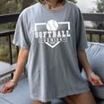 Softball Senior Night Softball Senior 2025 Graduation 4 Women's Comfort Colors T-Shirt Gray