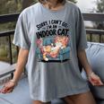 Sorry I Can’t Go I’m An Indoor Cat Couch Introvert Cat Women's Comfort Colors T-Shirt Gray Sorry I Can’t Go I’m An Indoor Cat Couch Introvert Cat Women's Comfort Colors T-Shirt Gray