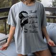 That Sounds Like A You Problem Messy Bun Introvert Raglan Baseball Tee Women's Comfort Colors T-Shirt Gray
