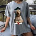 Spinone Italiano Dog Graduation Cap School Graduate Owner Men Women Kids Women's Comfort Colors T-Shirt Gray