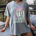 Straight Outta 8th Grade Class Of 2022 School Graduation Women's Comfort Colors T-Shirt Gray