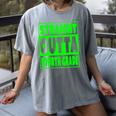 Straight Outta Fourth Grade Graduation Class Women's Comfort Colors T-Shirt Gray