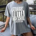 STRAIGHT OUTTA HIGH SCHOOL Senior 2019 Graduation Women's Comfort Colors T-Shirt Gray