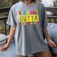 Straight Outta Kindergarten TShirt Graduation Kid Women's Comfort Colors T-Shirt Gray