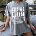 Straight Outta Kindergarten TShirt Graduation Tee Women's Comfort Colors T-Shirt Gray
