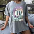 Straight Outta Preschool Class Of 2022 School Graduation Women's Comfort Colors T-Shirt Gray