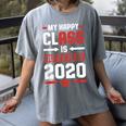 Student Graduation 2020 Tee My Happy Class Is Outta Here Women's Comfort Colors T-Shirt Gray