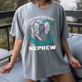 Suicide Awareness In Memory Of My Nephew Back Print Graphic Women's Comfort Colors T-Shirt Gray Suicide Awareness In Memory Of My Nephew Back Print Graphic Women's Comfort Colors T-Shirt Gray