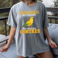 Sun Conure Introvert Parrot Bird Sun Conure Women's Comfort Colors T-Shirt Gray